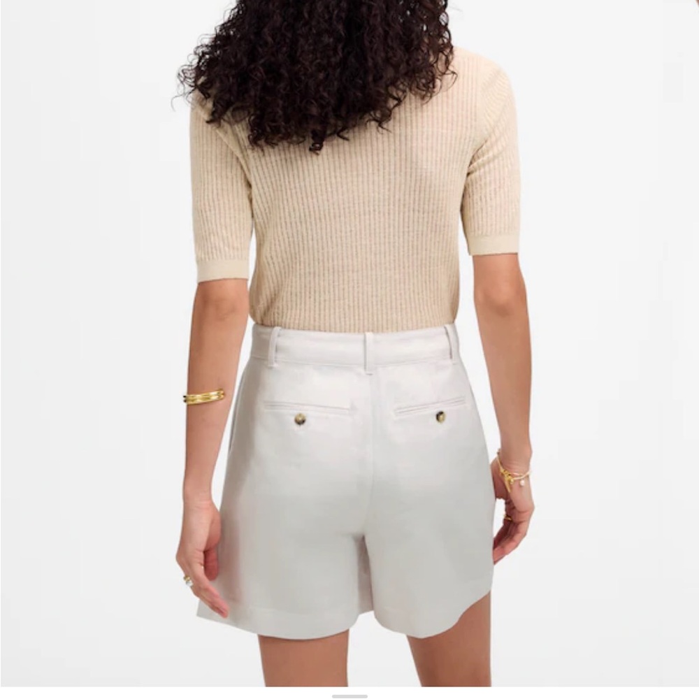 Madewell the Drapey Twill Pleated Shorts - Picture 7 of 13
